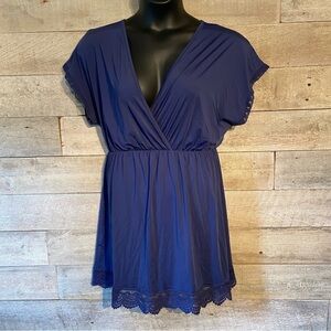 La Vie En Rose women’s navy blue swimsuit coverup‎  in size x-large